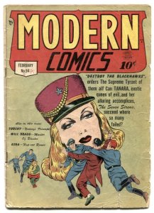 Modern Comics #94 1950- BLACKHAWK- missing centerfold