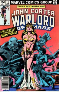 John Carter Warlord of Mars #11 (1978) Marvel Comic Origin Dejah Thoris VF (8.0)