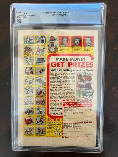 Nick Fury, Agent of SHIELD #12 (1969) - CGC 6.5