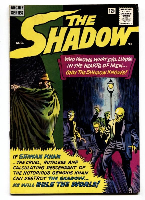 The Shadow #1 1964- Archie comics- Shiwan Khan VF-