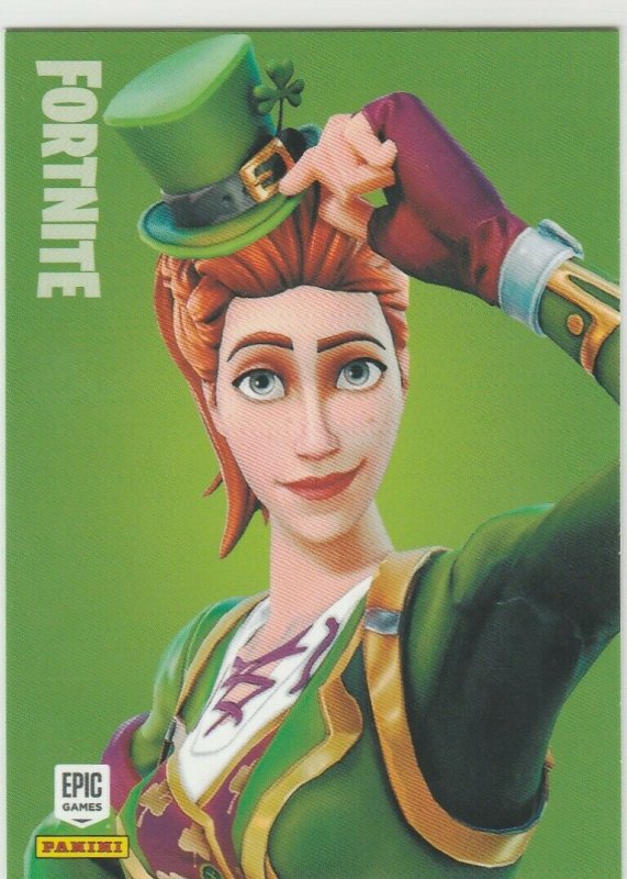 Fortnite Sgt Green Clover 140 Uncommon Outfit Panini 2019 trading card series 1