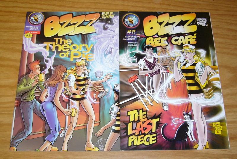 Bzzz Bee Cafe #1-2 VF/NM complete series - good girl waitress - buzz 