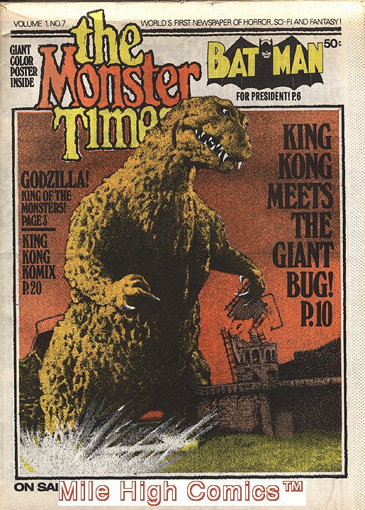 MONSTER TIMES MAGAZINE (1972 Series) #7 Very Good