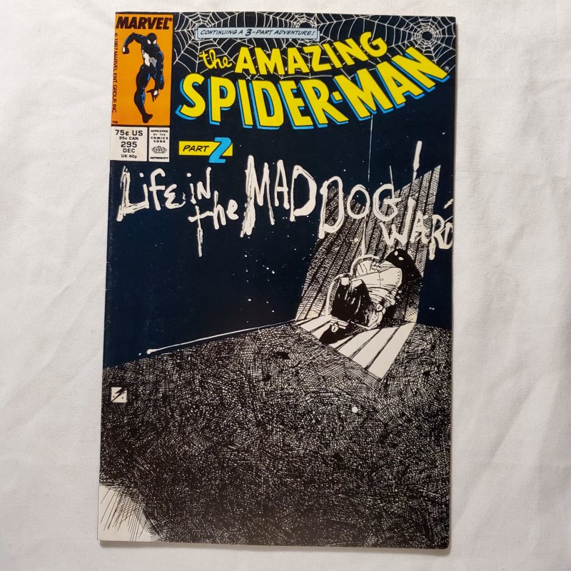 Amazing Spider-Man 295 Very Fine+ Cover by Bill Sienkiewicz