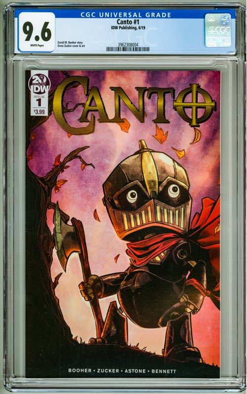 Canto #1 (2019) CGC 9.6! White Pages!