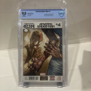 Amazing Spider-Man #4 CBCS 9.8 1st Silk Original Sin 2014