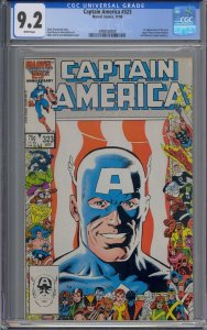 CAPTAIN AMERICA #323 CGC 9.2 1ST JOHN WALKER BATTLESTAR WHITE PAGES 