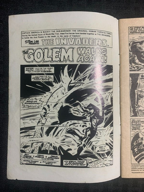 1981 THE INVADERS Pocket/Digest #5 VG+ 4.5 Frank Robbins Battle to the Death