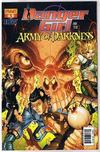 DANGER GIRL and the ARMY of DARKNESS #5 B, NM, Bradshaw, 2011, more AOD in store