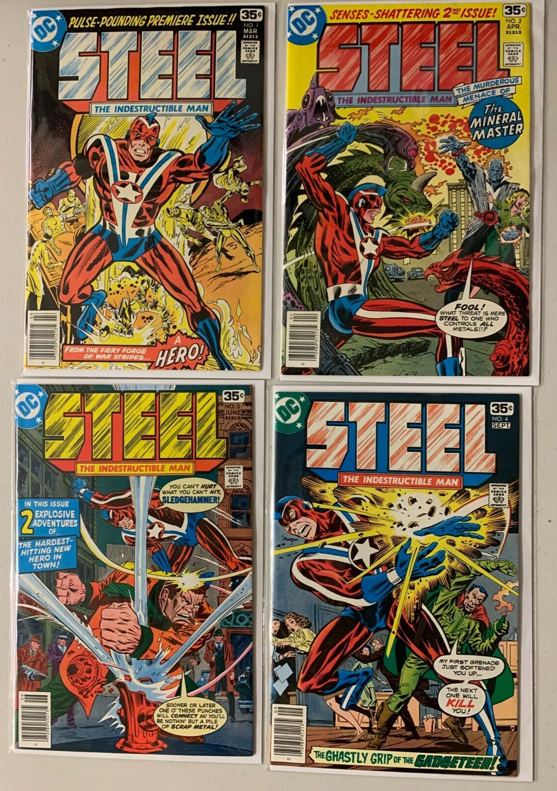 Steel The Indestructible Man (1978) #1 2 3 4 5 1-5 (VF/NM) Complete Set Run DC main image 0