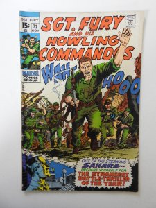Sgt. Fury #72  (1969) VG Condition!