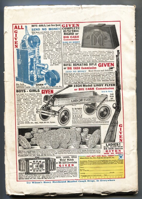 Pete Rice March 1934- Street and Smith pulp- Walter Baumhofer cover- VG+