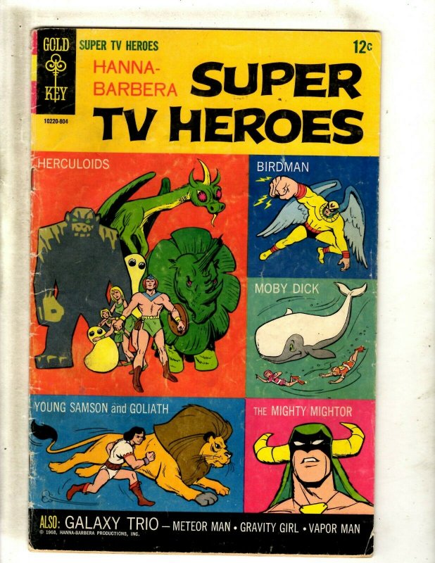 Hanna-Barbera Super TV Heroes # 1 VG 1968 Gold Key Silver Age Comic Book JK7