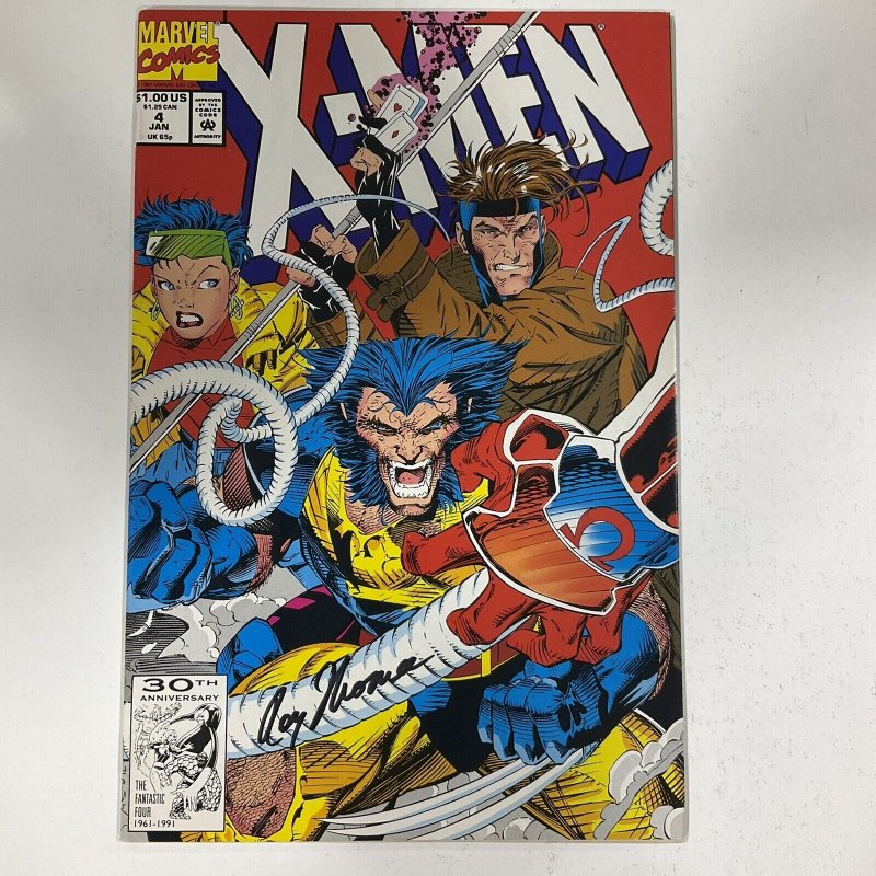 X-Men 4 1st Omega Red 1991 Marvel Comics Signed by Roy Thomas VF very fine 8.0