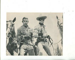 LONE RANGER-TONTO-SILVER-SCOUT-POST CARD- 5 X 7-UNUSED-fn