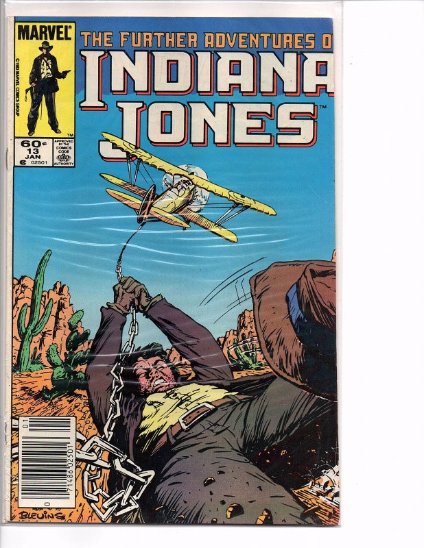 Marvel Comics Further Adventures of Indiana Jones #13 Bret Blevins Cover