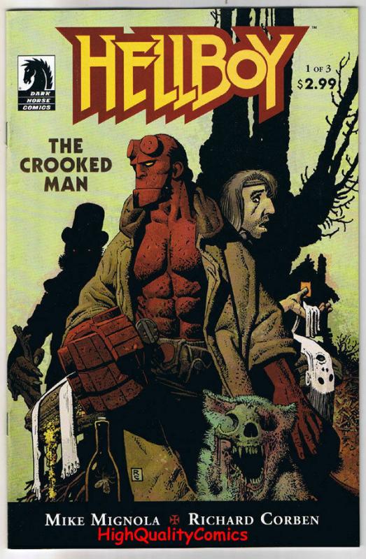 HELLBOY - CROOKED MAN #1, VF/NM, Richard Corben, Mike Mignola, 2008