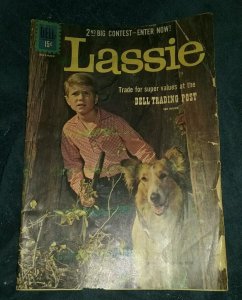 M-G-M's LASSIE #55 Dell Photo Cover TV Comic 1961 g