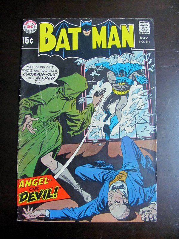 Batman #216 (1969) VG DC Comics Angel or Devil Book-391