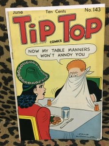 TIP TOP COMICS Lot of 2 #143 Fine Condition & #136 Good Condition 1946-47