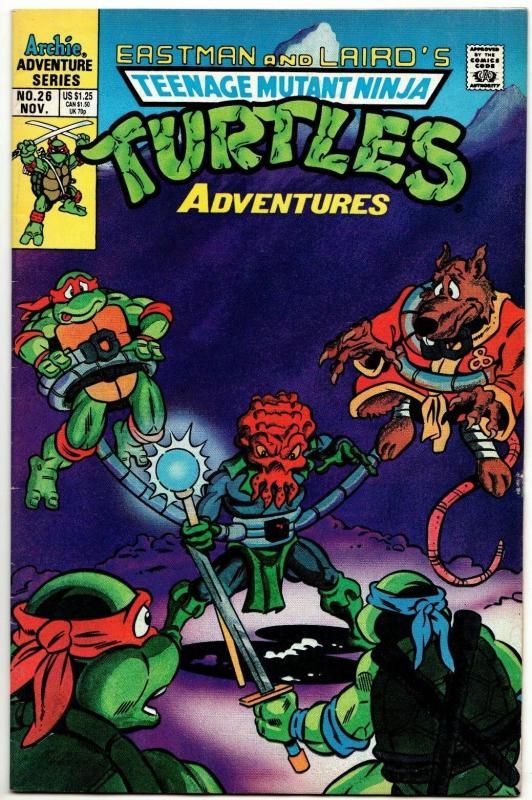 TMNT Teenage Mutant Ninja Turtles Adventures #26 (Archie, 1991) FN/VF