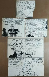 HAROLD TEEN by Carl Ed original comic strip art panel lot 