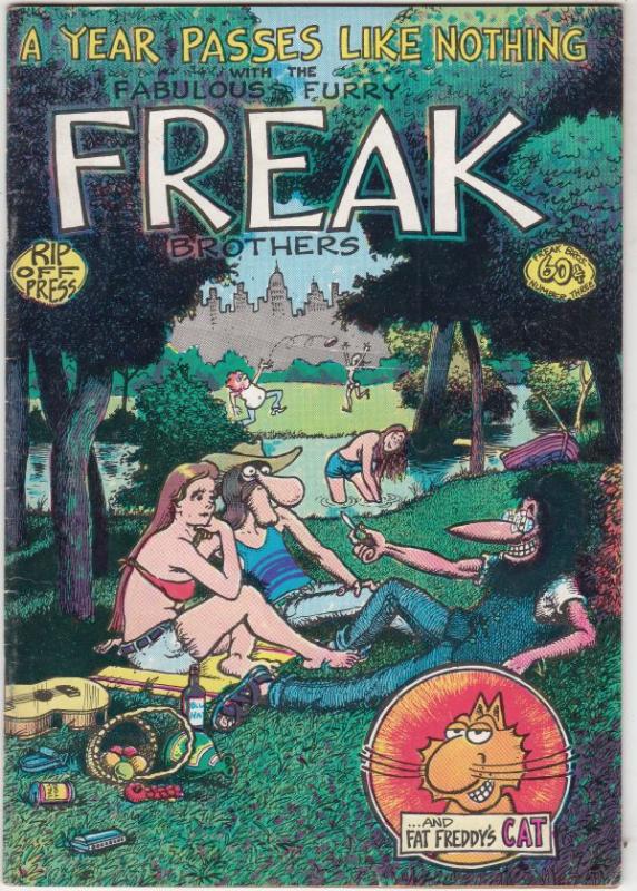 Fabulous Furry Freak Brothers #3 (Jan-80) FN High-Grade The Freak Brothers (P...