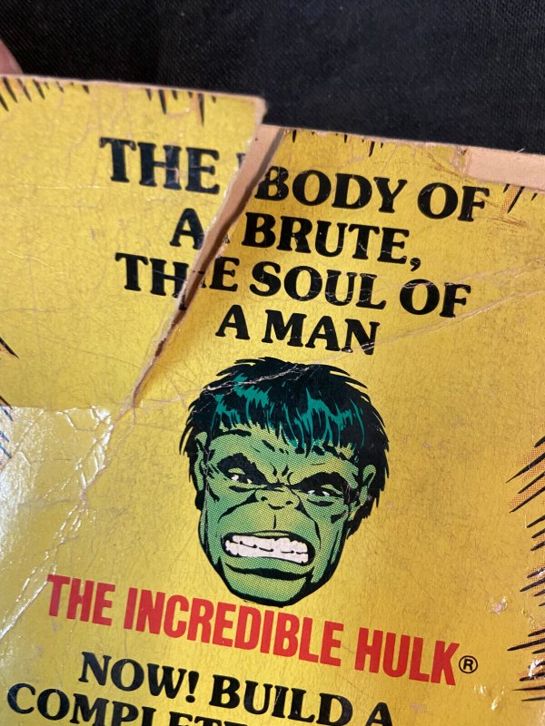 MARVEL COMIC'S THE INCREDIBLE HULK PAPERBACK BOOK REPRINTS ISSUES #1-6 VG-