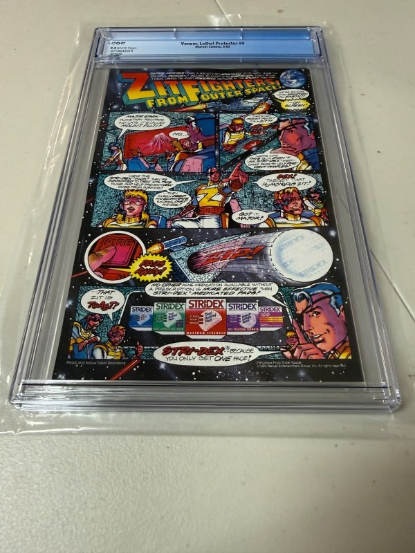 Venom Lethal Protector # 4 CGC Graded 9.2 Marvel Comic Book Spider-Man JH30