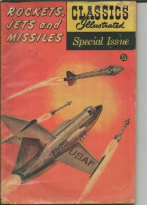 Classics Illustrated Rockets Jets Missiles ORIGINAL Vintage 1960 HRN 156