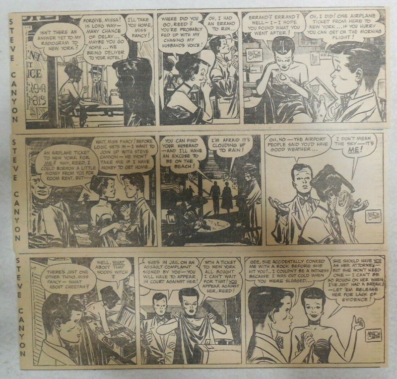 (312) Steve Canyon Dailies by Milton Caniff  from 1949 Complete Year !