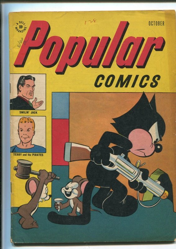 POPULAR #128 1946-DELL-FELIX-GASOLINE ALLEY-SMILIN' JACK-vg
