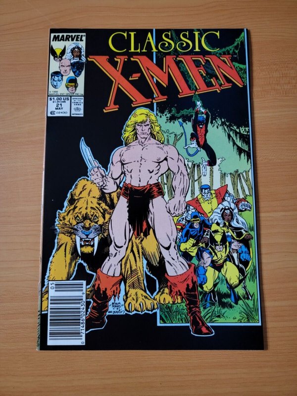 Classic X-Men #21 Newsstand Variant ~ NEAR MINT NM ~ 1988 Marvel Comics