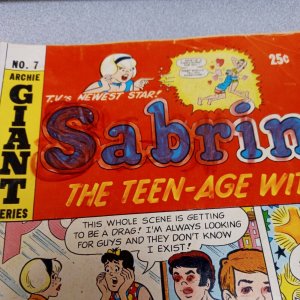 Sabrina The Teen-age Witch 7 archie comics 1972 national diamond insert variant