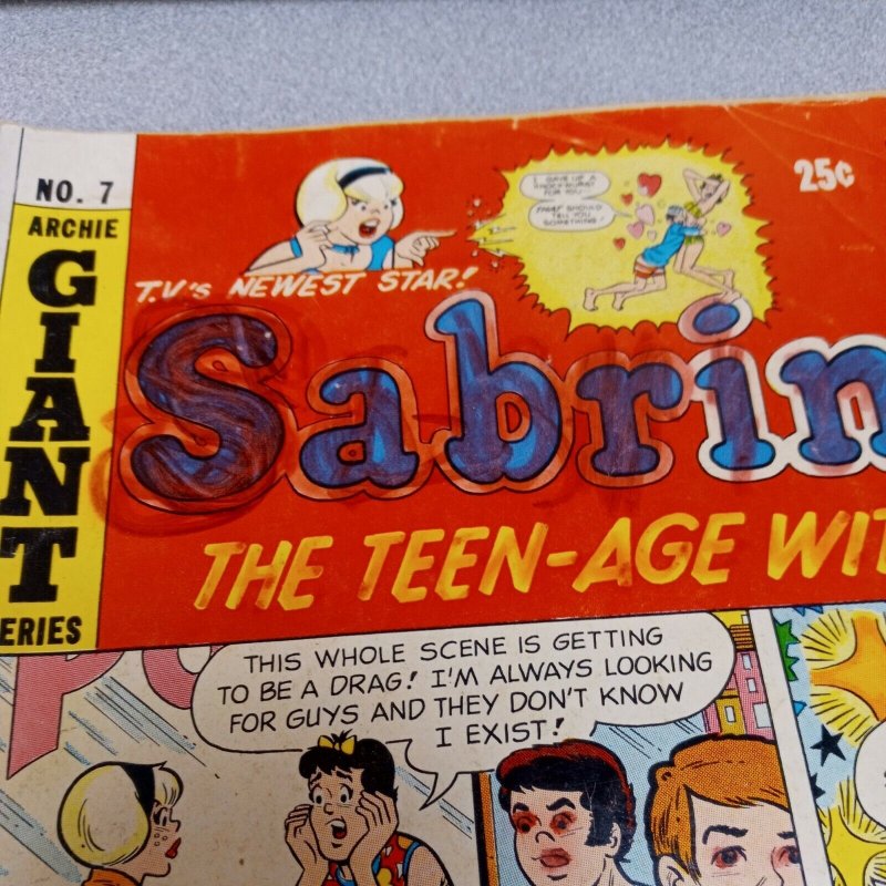 Sabrina The Teen-age Witch 7 archie comics 1972 national diamond insert variant