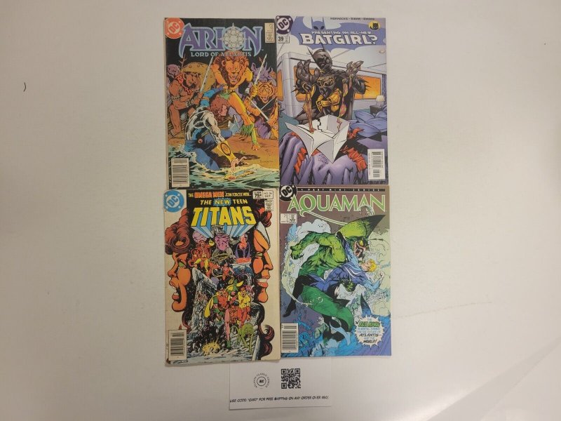 4 DC Comics #24 New Teen Titians +  #2 Aquaman + #39 Batgirl + #16 Arion 40 TJ30