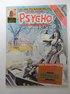 Psycho #24 (1975) Awesome Moody B+W Horror Short-Stories!! VF+ Condition!