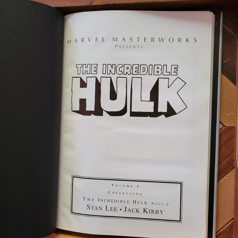 Marvel Masterworks INCREDIBLE HULK Vol.1 2003 Hardcover First Print Collects 1-6