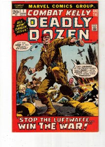 Combat Kelly and the Deadly Dozen #1 (1972) 1st Silver FN/VF COVELL CERTIFICATE!