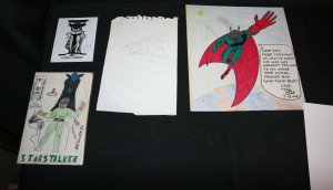 Misc Drawings and STATs 14pc LOT - Sketch by Ron Frenz