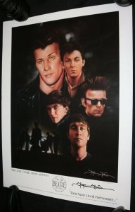The 5th Beatle: Pete Best Poster 710/2500 Signed Shane Stover w Best Drumsticks
