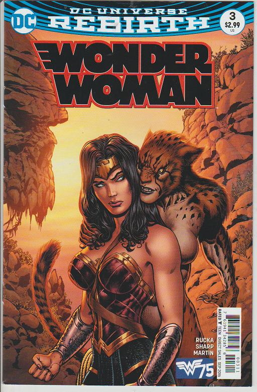 WONDER WOMAN #3 - DC UNIVERSE REBIRTH - BAGGED & BOARDED