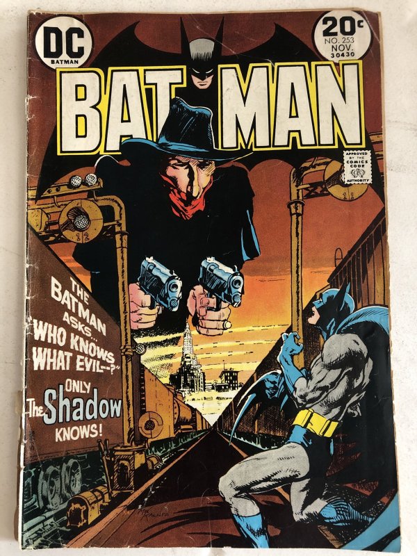 Batman 253, detached cvr, iconic Shadow, C all my Bat!