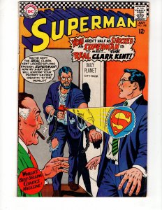 Superman #198  (1967) MEET...THE REAL CLARK KENT! Silver Age DC / ID#134