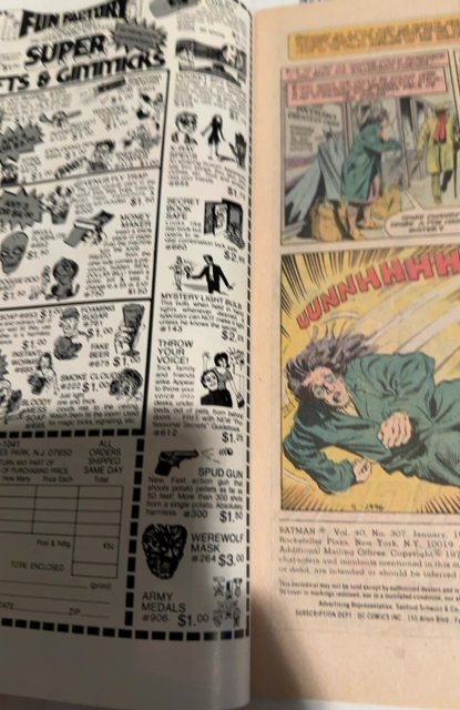 Batman #307 1st Appearance Lucius Fox! DC Comics 1979