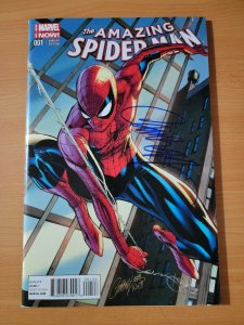 The Amazing Spider-Man #1 Variant Signed J. Scott Campbell ~ NEAR MINT NM ~ 2014