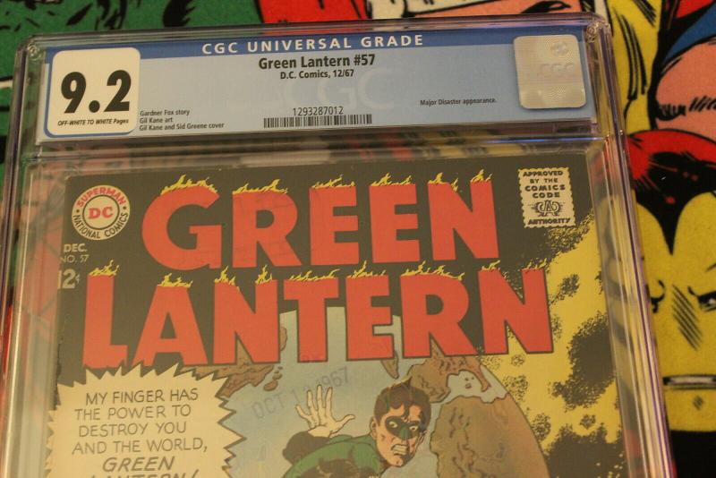 Green Lantern #57 (DC, 1967) CGC NM- 9.2 Off-white to white pages