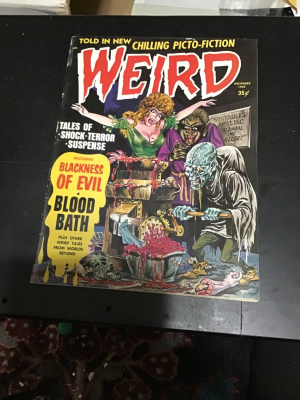 Weird #3.05 (1969) Extreme horror cover! Bondage! Mummies! Mid high grade! FN+