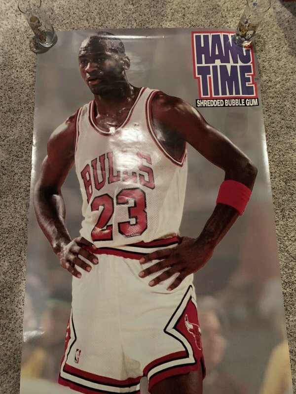 Michael Jordan Hang Time Bubble Gum Promo Poster 1991