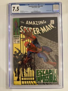 Amazing Spider-Man #65 CGC 7.5 Captain Stacy Stan Lee Marvel (1968)